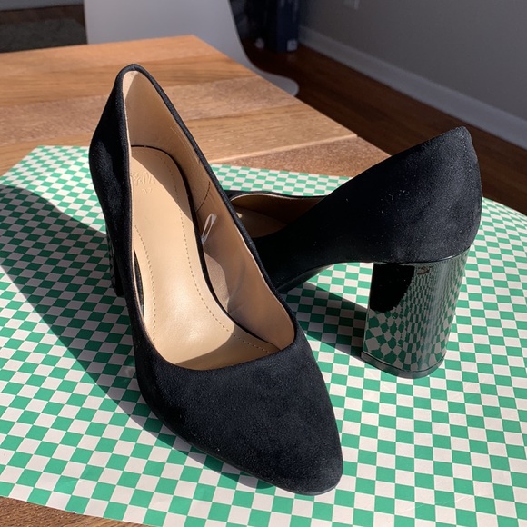 Suede Chunky Heel - Picture 3 of 5